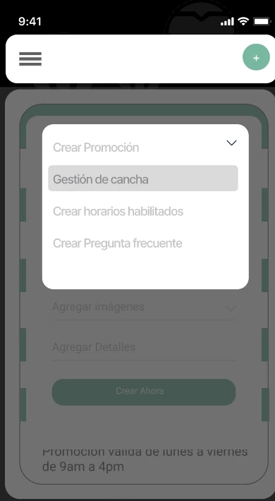 Primera gestión móvil
