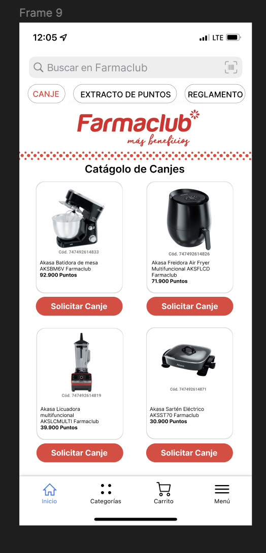 Farmaclub rewards catalog