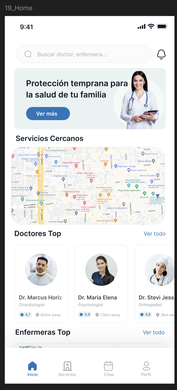 LocalizaMed board