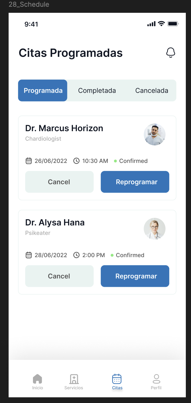 LocalizaMed schedule