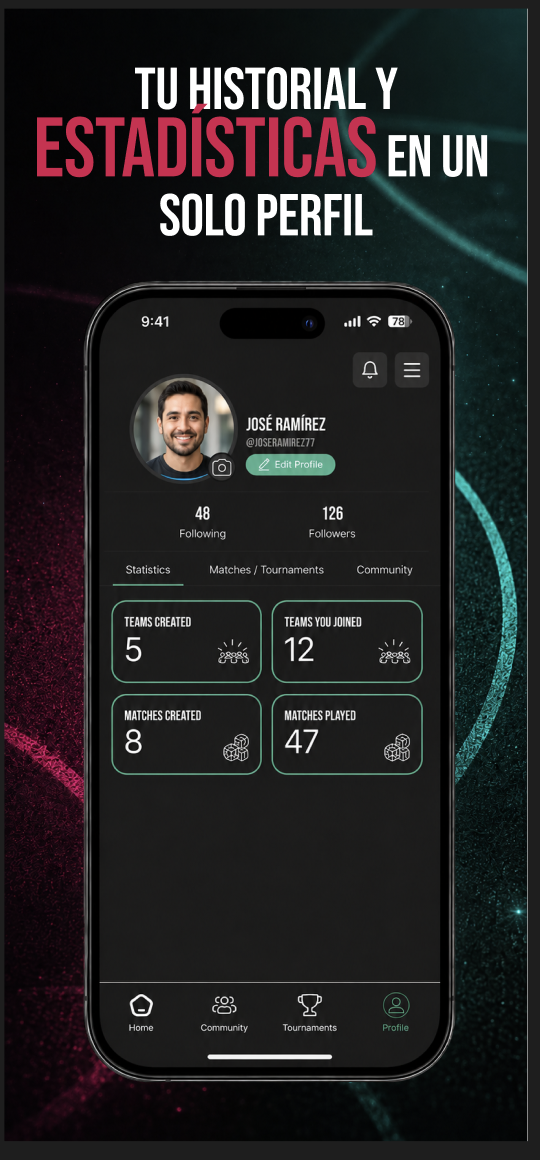 Teamateur player history and statistics