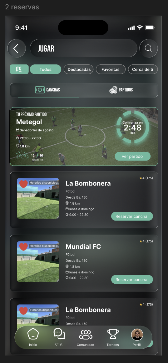Manage players in Teamateur